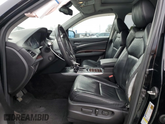 2015 Acura MDX Tech Pkg with VIN 5FRYD3H46FB002750, listed as a Copart auction lot 48331165 with 128,015 mi miles and Salvage Title. Bid and sale history available at carsss.com. Image 7.