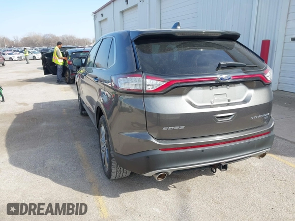 2015 Ford Edge Titanium with VIN 2FMPK4K81FBC30541, listed as a IAAI auction lot 41810625 with 117,345 mi miles. Bid and sale history available at carsss.com. Image 3.