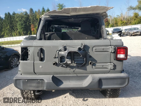 2020 Jeep Wrangler Unlimited Willys with VIN 1C4HJXDG8LW128570, listed as a Copart auction lot 71486074 with 26,258 mi miles and Salvage title. Bid and sale history available at DreamBid. Image 6.