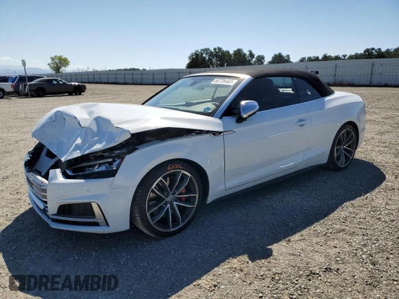 2018 Audi S5 Premium Plus z VIN WAUY4GF57JN012912, wystawiony jako Copart lot #66726403 z przebiegiem 44 438 mil mil oraz . Historia ofert i sprzedaży dostępna na DreamBid. Obrazek 1.