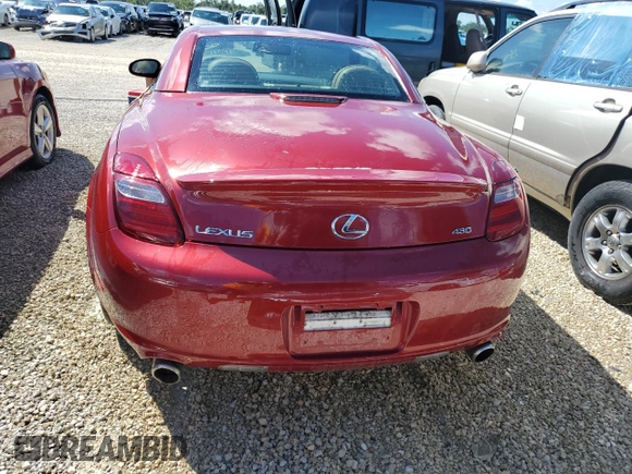 2007 Lexus SC 430 with VIN JTHFN45Y079010971, listed as a Copart auction lot 73927854 with 86,436 mi miles and Non Repairable. Bid and sale history available at DreamBid. Image 6.