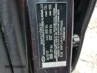 2023 Hyundai Elantra SEL with VIN 5NPLM4AG3PH094666, listed as a Copart auction lot 60525395 with 80,518 mi miles and Salvage title. Bid and sale history available at DreamBid. Image 13.