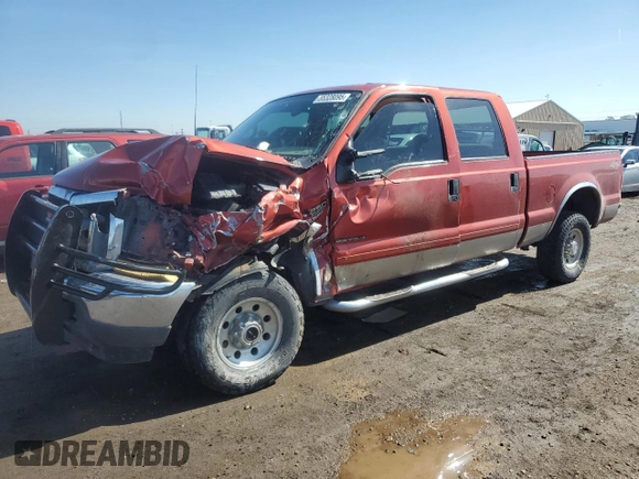 2001 Ford F-250 XL with VIN 1FTNW21F91ED51769, listed as a Copart auction lot 55328095 with 198,162 mi miles and Salvage title. Bid and sale history available at DreamBid. Image 1.