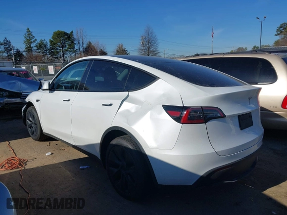 2025 Tesla Model Y Long Range with VIN 7SAYGDED9SA342374, listed as a IAAI auction lot 41663085 with 4,115 mi miles and . Bid and sale history available at DreamBid. Image 13.
