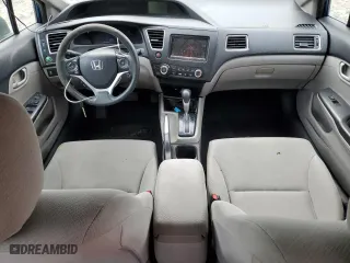 2013 Honda Civic Sdn LX with VIN 2HGFB2F54DH552705, listed as a Copart auction lot 53898565 with 0 mi miles and Clean Title. Bid and sale history available at carsss.com. Image 8.