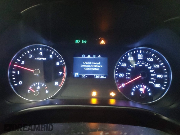 2020 Kia Forte LXS with VIN 3KPF24AD4LE205149, listed as a IAAI auction lot 41855029 with 126,426 mi miles. Bid and sale history available at carsss.com. Image 7.