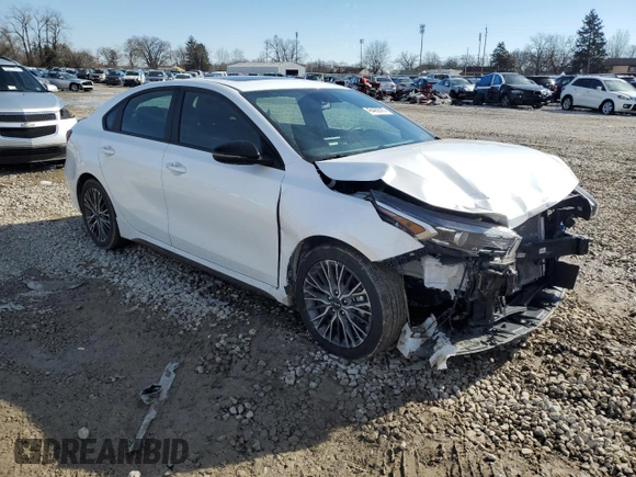 2024 Kia Forte GT-Line with VIN 3KPF54AD9RE726447, listed as a Copart auction lot 45429515 with 19,542 mi miles and Salvage Title. Bid and sale history available at carsss.com. Image 4.