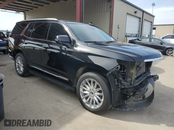 2023 Cadillac Escalade 4WD Premium Luxury with VIN 1GYS4BKL0PR368033, listed as a Copart auction lot 45036955 with 45,768 mi miles and Clean title. Bid and sale history available at DreamBid. Image 4.
