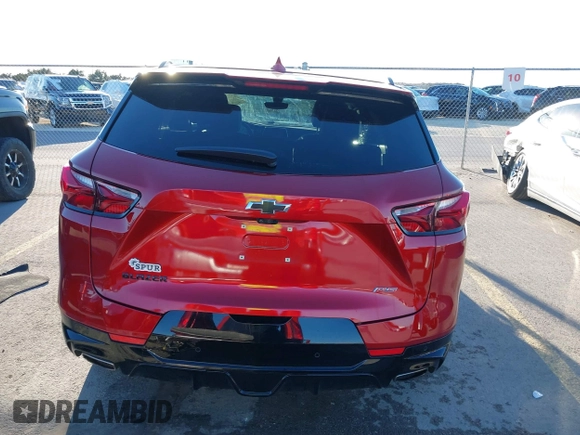 2022 Chevrolet Blazer RS with VIN 3GNKBERS9NS143962, listed as a IAAI auction lot 41347308 with 18,711 mi miles. Bid and sale history available at carsss.com. Image 16.