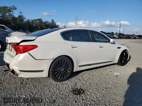 2015 Kia K900 Luxury with VIN KNALW4D4XF6018461, listed as a Copart auction lot 86055044 with 147,141 mi miles and Salvage Title. Bid and sale history available at carsss.com. Image 3.
