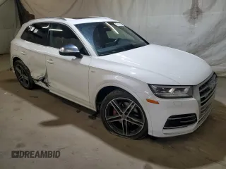 2018 Audi SQ5 Prestige with VIN WA1C4AFY0J2228486, listed as a Copart auction lot 53444105 with 100,846 mi miles and Salvage title. Bid and sale history available at DreamBid. Image 4.