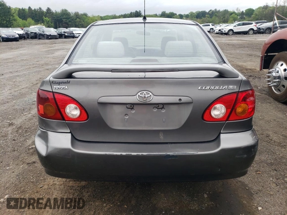 2004 Toyota Corolla CE with VIN 2T1BR32E74C293044, listed as a Copart auction lot 55916395 with Not Provided miles and Clean Title. Bid and sale history available at DreamBid. Image 6.