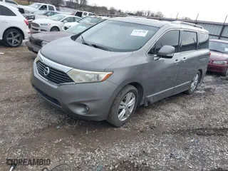 2012 Nissan Quest SL with VIN JN8AE2KP5C9045466, listed as a IAAI auction lot 41740388 with 157,223 mi miles. Bid and sale history available at carsss.com. Image 2.