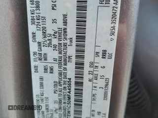 2021 Ford F-150 XL with VIN 1FTEW1C50MFA45654, listed as a Copart auction lot 56936595 with 103,189 mi miles and Salvage title. Bid and sale history available at DreamBid. Image 12.