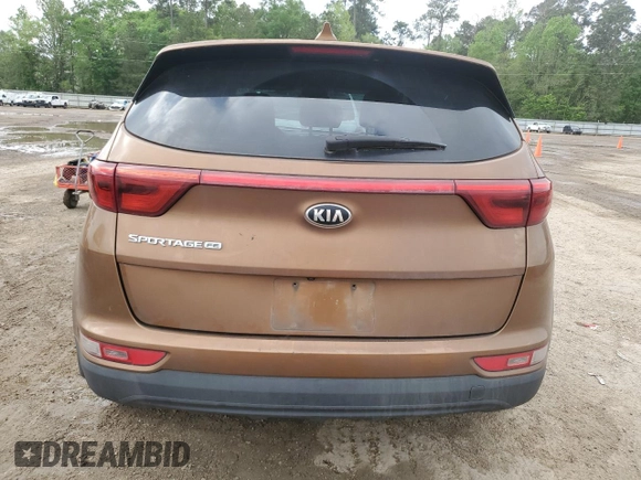 2018 Kia Sportage LX with VIN KNDPM3AC3J7474000, listed as a Copart auction lot 51042015 with 207,148 mi miles and Salvage Title. Bid and sale history available at DreamBid. Image 6.