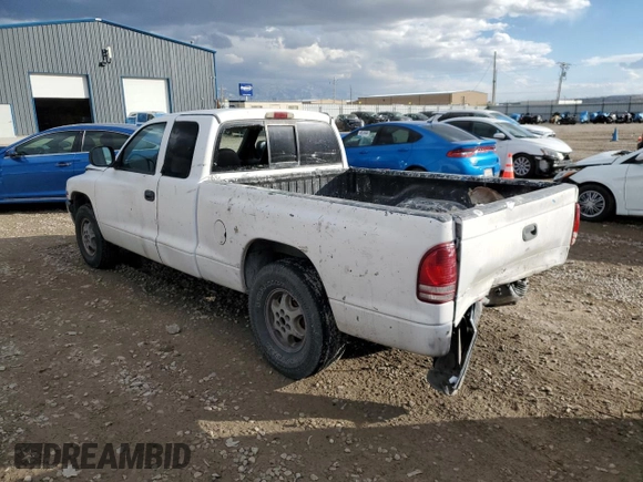 1997 Dodge Dakota with VIN 1B7GL23Y6VS241737, listed as a Copart auction lot 80543504 with 196,239 mi miles and Salvage Title. Bid and sale history available at carsss.com. Image 2.