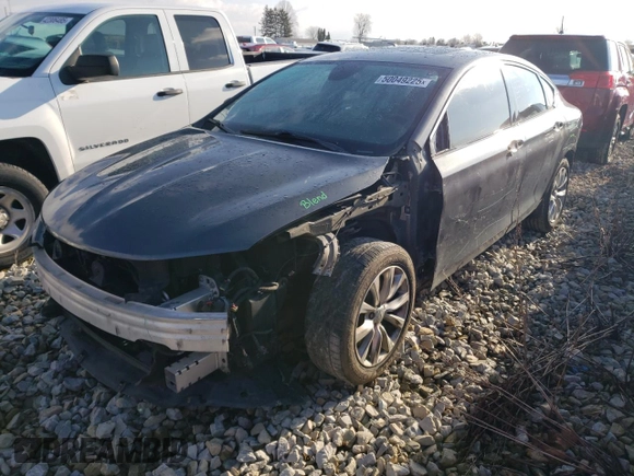 2015 Chrysler 200 C with VIN 1C3CCCCG9FN513908, listed as a Copart auction lot 50049225 with 135,742 mi miles and Salvage Title. Bid and sale history available at carsss.com. Image 1.