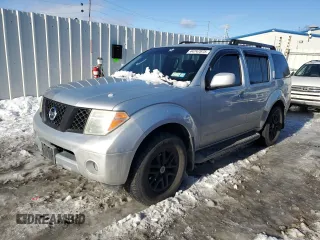 2007 Nissan Pathfinder S with VIN 5N1AR18U37C637086, listed as a Copart auction lot 44747875 with 186,512 mi miles and Salvage Title. Bid and sale history available at carsss.com. Image 1.
