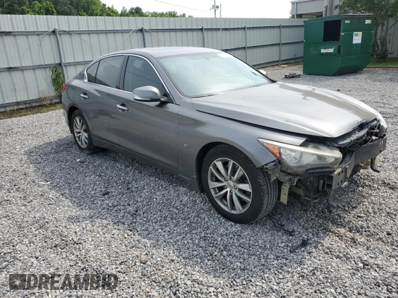 2015 Infiniti Q50 z VIN JN1BV7AR4FM393747, wystawiony jako Copart lot #59735735 z przebiegiem 234 354 mil mil oraz Szkoda całkowita • Salvage title. Historia ofert i sprzedaży dostępna na DreamBid. Obrazek 4.