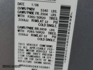 2006 Infiniti FX35 with VIN JNRAS08U26X102891, listed as a Copart auction lot 71259794 with 69,301 mi miles and Salvage Title. Bid and sale history available at carsss.com. Image 14.