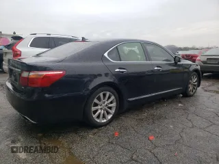 2010 Lexus LS 460 with VIN JTHCL5EF6A5007228, listed as a Copart auction lot 45401605 with 164,195 mi miles and Salvage title. Bid and sale history available at DreamBid. Image 3.