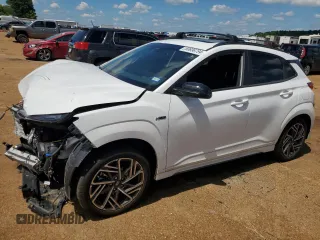 2023 Hyundai Kona N Line with VIN KM8K33A35PU025002, listed as a Copart auction lot 60696794 with 8,613 mi miles and Salvage Title. Bid and sale history available at carsss.com. Image 1.