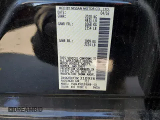 2016 Nissan LEAF S with VIN 1N4AZ0CP3GC310936, listed as a Copart auction lot 44474673 with 47,295 mi miles. Bid and sale history available at carsss.com. Image 12.