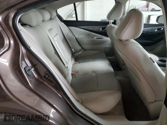 2014 Infiniti Q50 Hybrid Sport with VIN JN1AV7AP9EM691381, listed as a Copart auction lot 48212025 with 117,033 mi miles and Clean Title. Bid and sale history available at carsss.com. Image 10.