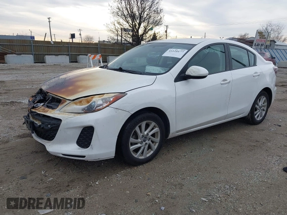 2013 Mazda 3 i Touring with VIN JM1BL1V72D1750785, listed as a IAAI auction lot 41120177 with 86,215 mi miles and . Bid and sale history available at carsss.com. Image 2.