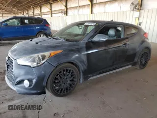 2014 Hyundai Veloster Turbo with VIN KMHTC6AE4EU209397, listed as a Copart auction lot 83094624 with 196,539 mi miles and Salvage Title. Bid and sale history available at carsss.com. Image 1.