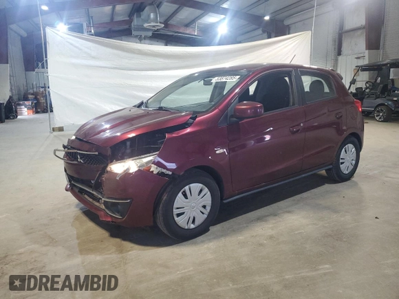 2018 Mitsubishi Mirage ES с VIN ML32A3HJ1JH004049, выставлен на аукционе Copart как лот 53874285 с пробегом 48 046 миль миль и Списание • Salvage title. История ставок и продаж доступна на DreamBid. Изображение 1.