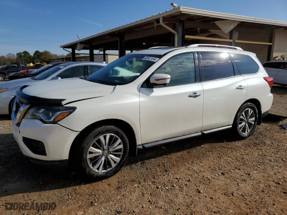2017 Nissan Pathfinder SL with VIN 5N1DR2MN5HC625055, listed as a Copart auction lot 82647494 with 82,604 mi miles and Salvage Title. Bid and sale history available at carsss.com. Image 1.