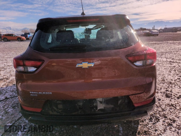 2021 Chevrolet TrailBlazer LS with VIN KL79MNSL7MB030295, listed as a Copart auction lot 44916375 with 0 mi miles and Salvage Title. Bid and sale history available at carsss.com. Image 6.