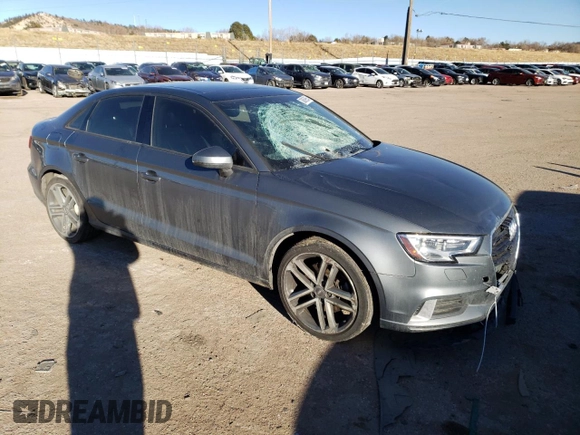 2018 Audi A3 Sedan Premium with VIN WAUB8GFF0J1079250, listed as a Copart auction lot 38889854 with 54,349 mi miles. Bid and sale history available at carsss.com. Image 4.