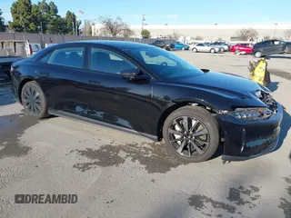 2025 Lucid Air Pure with VIN 50EA1PGA7SA004788, listed as a IAAI auction lot 41518561 with 1,872 mi miles. Bid and sale history available at carsss.com. Image 1.