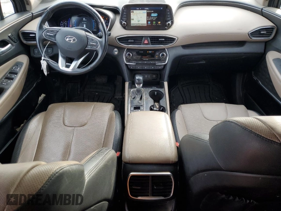 2019 Hyundai Santa Fe Ultimate with VIN 5NMS5CAD4KH125177, listed as a Copart auction lot 83832384 with 67,952 mi miles and Salvage Title. Bid and sale history available at carsss.com. Image 8.
