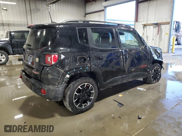 2023 Jeep Renegade Trailhawk with VIN ZACNJDC18PPP32439, listed as a Copart auction lot 43872655 with 21,440 mi miles and Salvage title. Bid and sale history available at DreamBid. Image 3.