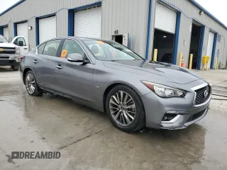 2018 Infiniti Q50 Luxe with VIN JN1EV7AP7JM366935, listed as a Copart auction lot 59781175 with 35,905 mi miles and Salvage title. Bid and sale history available at DreamBid. Image 4.