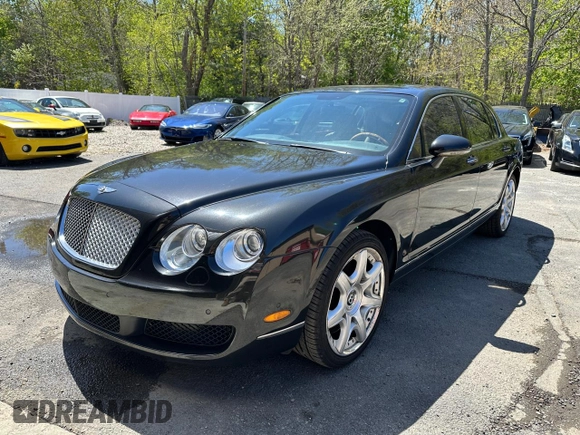 2008 Bentley Flying Spur with VIN SCBBR93W98C055885, listed as a Copart auction lot 55952445 with 81,286 mi miles and Clean Title. Bid and sale history available at DreamBid. Image 2.