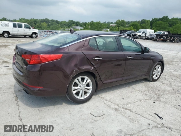 2013 Kia Optima EX with VIN 5XXGN4A71DG248703, listed as a Copart auction lot 59601635 with 113,222 mi miles and Non repairable. Bid and sale history available at DreamBid. Image 3.