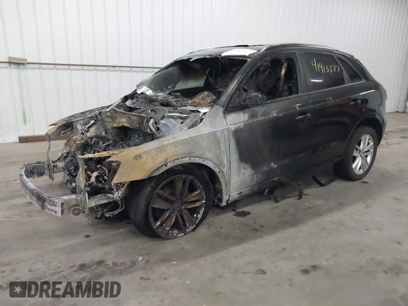 2017 Audi Q3 Premium with VIN WA1ECCFS1HR001764, listed as a IAAI auction lot 41913377 with 1 mi miles. Bid and sale history available at carsss.com. Image 2.