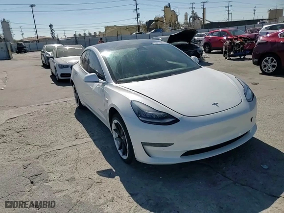 2019 Tesla Model 3 Mid Range with VIN 5YJ3E1EA9KF466827, listed as a Copart auction lot 46705235 with 147,590 mi miles and Salvage Title. Bid and sale history available at carsss.com. Image 11.