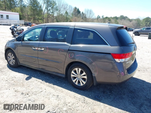 2017 Honda Odyssey SE with VIN 5FNRL5H37HB010208, listed as a IAAI auction lot 41828809 with 67,399 mi miles and . Bid and sale history available at carsss.com. Image 3.