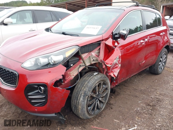 2018 Kia Sportage EX with VIN KNDPNCAC9J7404806, listed as a IAAI auction lot 41575137 with 62,261 mi miles and . Bid and sale history available at carsss.com. Image 6.