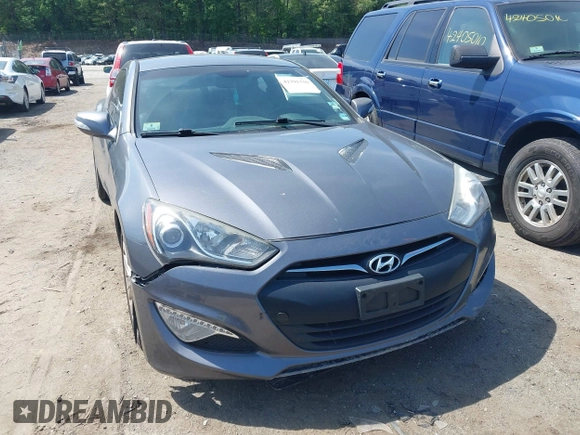 2015 Hyundai Genesis Coupe 3.8L Base with VIN KMHHT6KJ4FU128418, listed as a IAAI auction lot 42391336 with 90,197 mi miles and . Bid and sale history available at DreamBid. Image 6.