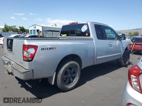 2004 Nissan Titan SE with VIN 1N6AA06A74N586123, listed as a Copart auction lot 55311185 with 98,825 mi miles and Clean Title. Bid and sale history available at carsss.com. Image 3.