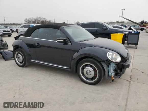 2013 Volkswagen Beetle with VIN 3VW867AT3DM813299, listed as a Copart auction lot 48346325 with 72,611 mi miles and Salvage Title. Bid and sale history available at DreamBid. Image 4.