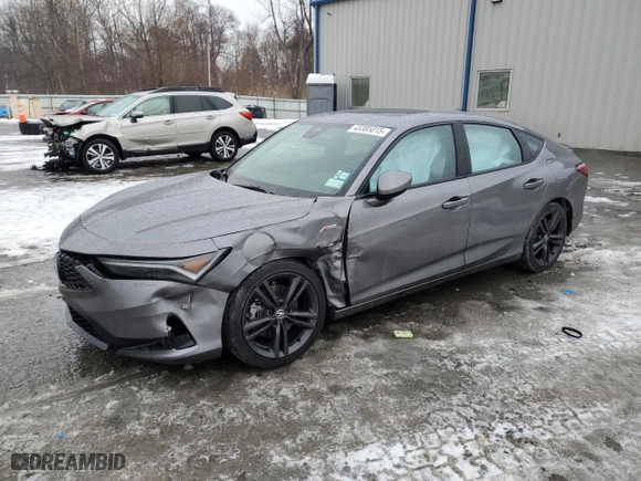 2025 Acura Integra w/A-Spec Package with VIN 19UDE4H38SA002022, listed as a Copart auction lot 43385015 with 8,872 mi miles and Salvage Title. Bid and sale history available at carsss.com. Image 1.
