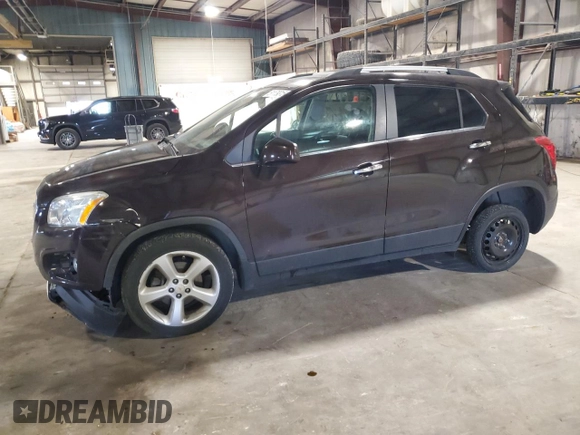 2015 Chevrolet Trax LTZ with VIN KL7CJTSB8FB225318, listed as a Copart auction lot 51179315 with 113,903 mi miles and Clean Title. Bid and sale history available at carsss.com. Image 1.