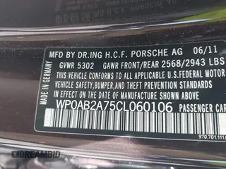 2012 Porsche Panamera S z VIN WP0AB2A75CL060106, wystawiony jako IAAI lot #42240948 z przebiegiem 52 294 mil mil oraz . Historia ofert i sprzedaży dostępna na DreamBid. Obrazek 9.